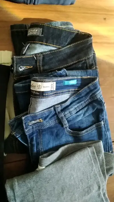 Lote de 4 pantalones y1 calza de mujer talla 34 36 - miniatura 2