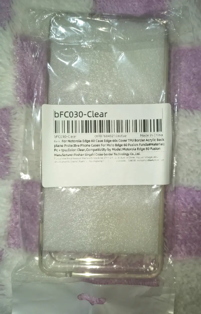 Funda transparente para Motorola Edge 60 Fusion - 3