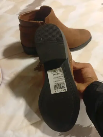 Botines de mujer marrones con diseño de serpiente - miniatura 3