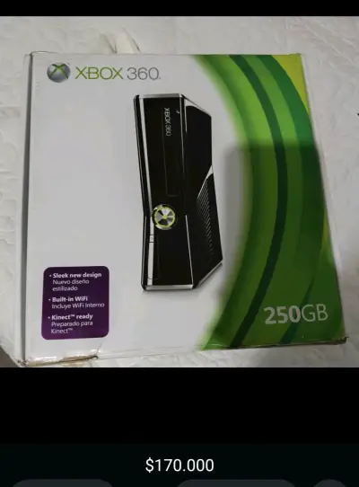 Consola Xbox 360 250GB con WiFi y Kinect Ready - miniatura 1