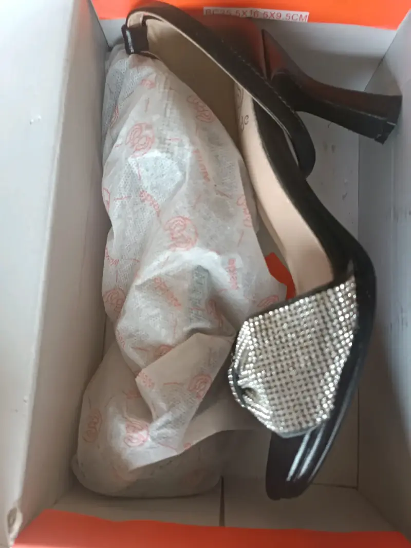 Sandalias de tacón con lazo brillante Weide - 2