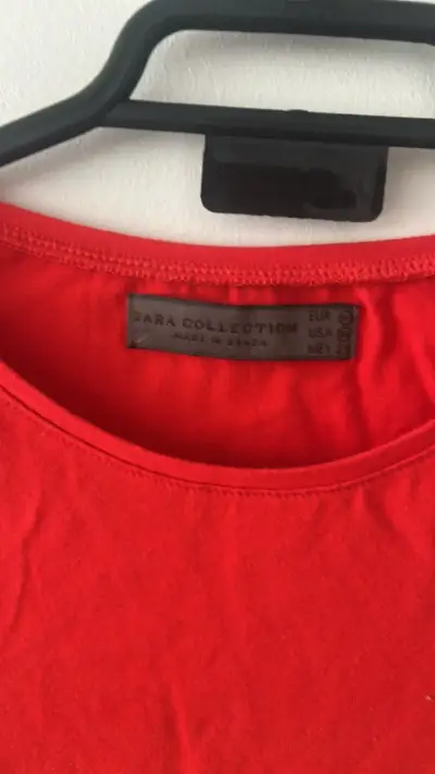 Polera roja de mujer Zara Collection - miniatura 2