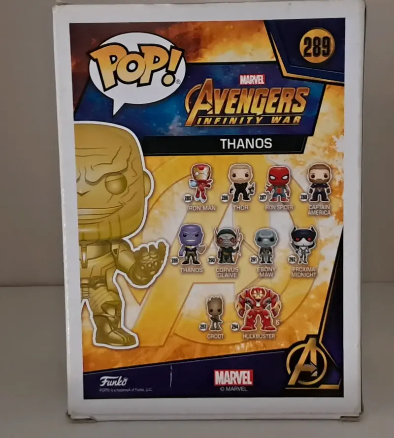 Figura Funko Pop Thanos Dorada Edición Especial - 3