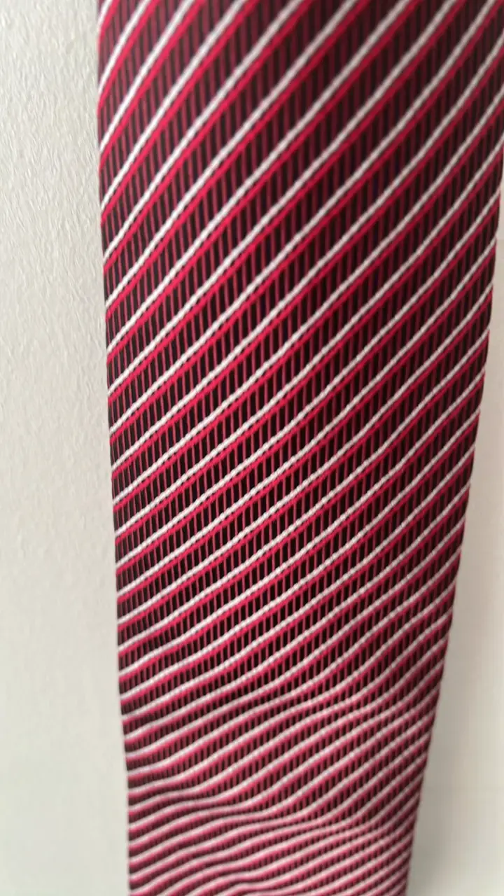 Corbata de rayas rojas y blancas elegante - 2