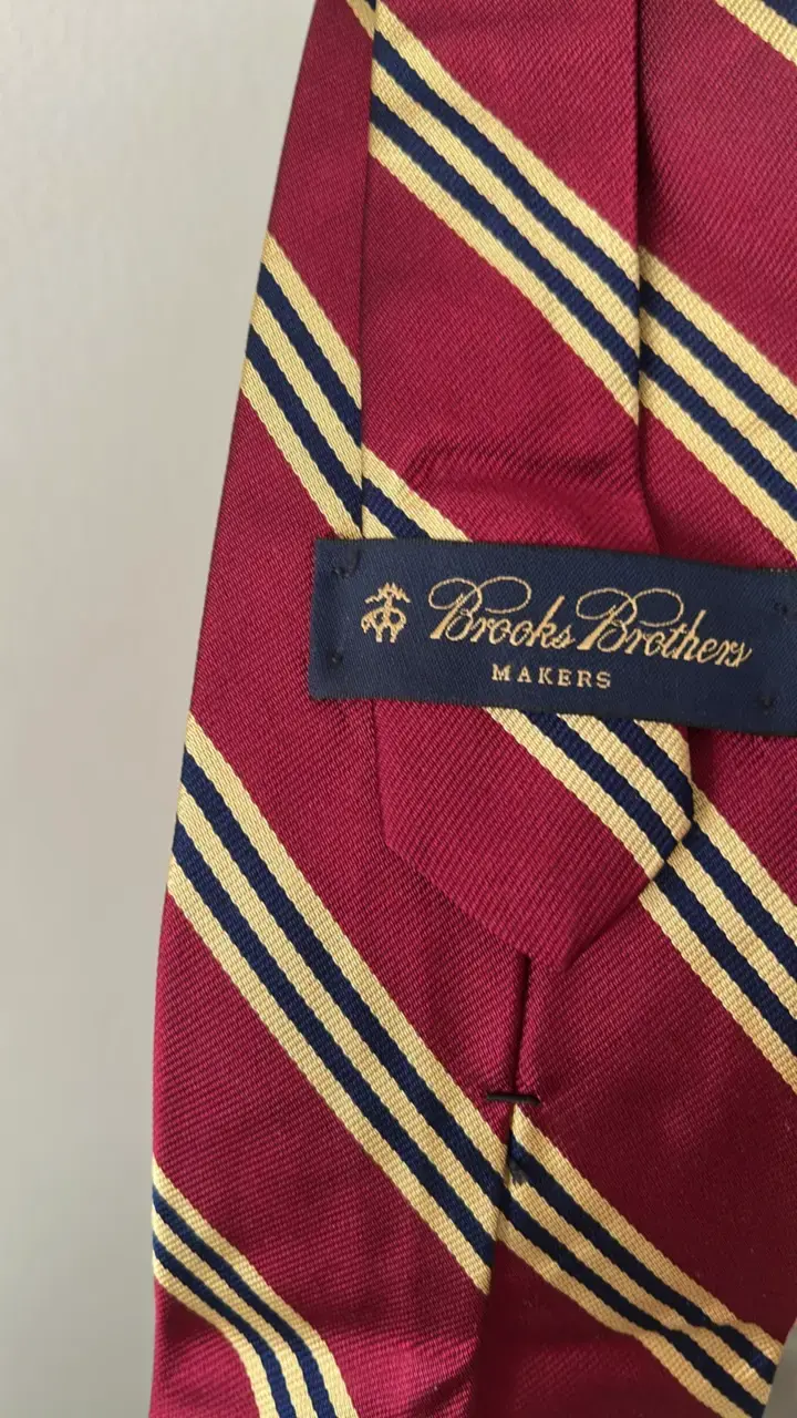 Corbata de seda Brooks Brothers a rayas - 3