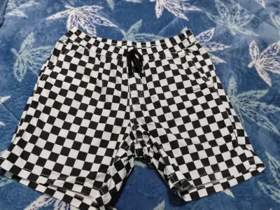 Shorts a cuadros Vans Range Elastic - miniatura 1