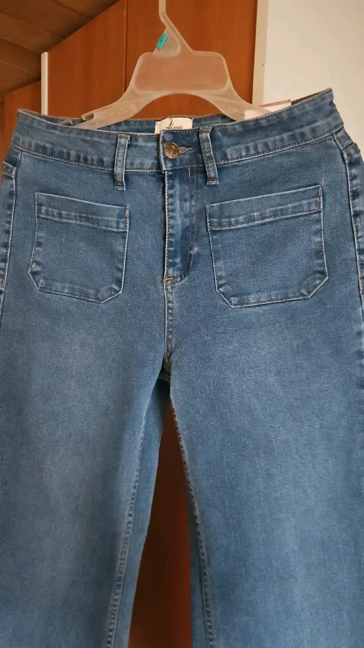 Jeans rectos azul marca Alma talla 40 - 2