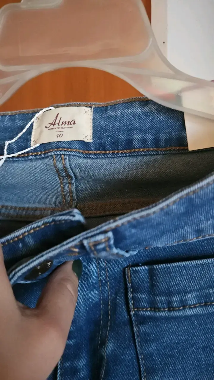 Jeans rectos azul marca Alma talla 40 - 3