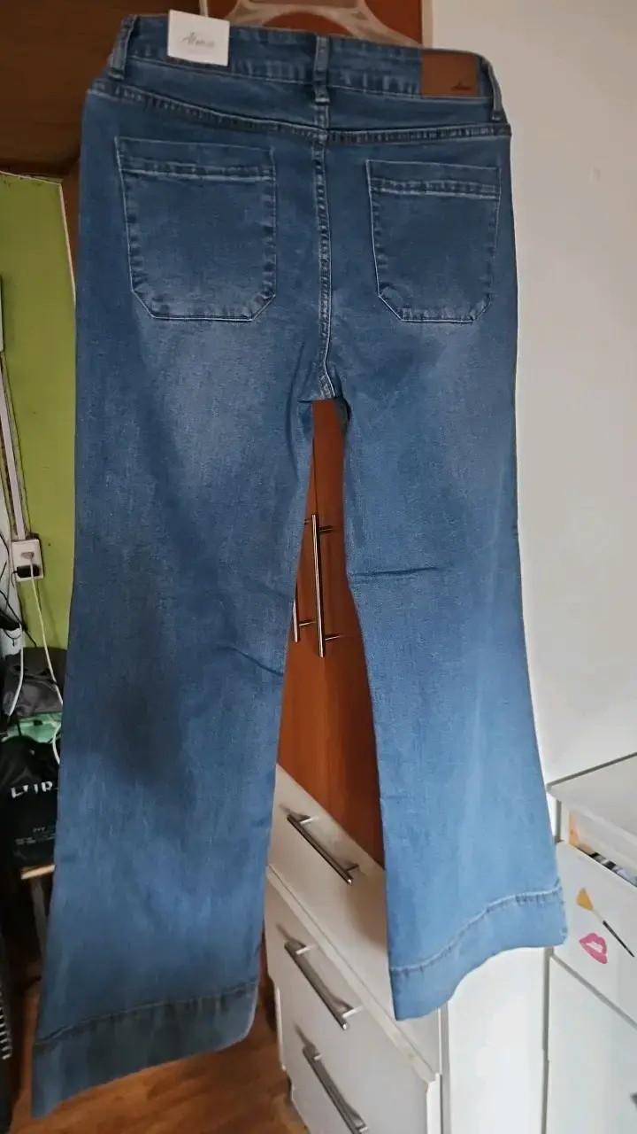Jeans rectos azul marca Alma talla 40 - 4
