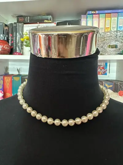 Collar de perlas con dije de candado anime nana - miniatura 2