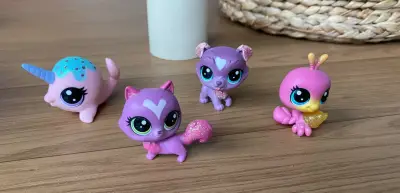 Littlest Pet Shop con glitter set de 4 - miniatura 1