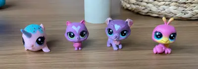 Littlest Pet Shop con glitter set de 4 - miniatura 2