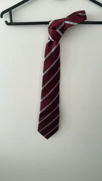 Corbata André Valentino Roja a Rayas - miniatura 1