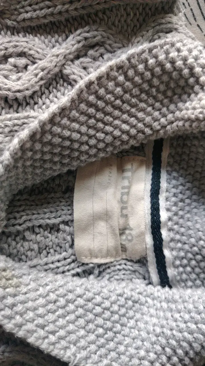 Chaleco de lana gris para niño con botones - 4