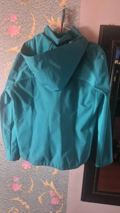 Chaqueta turquesa con capucha talla XL - miniatura 4