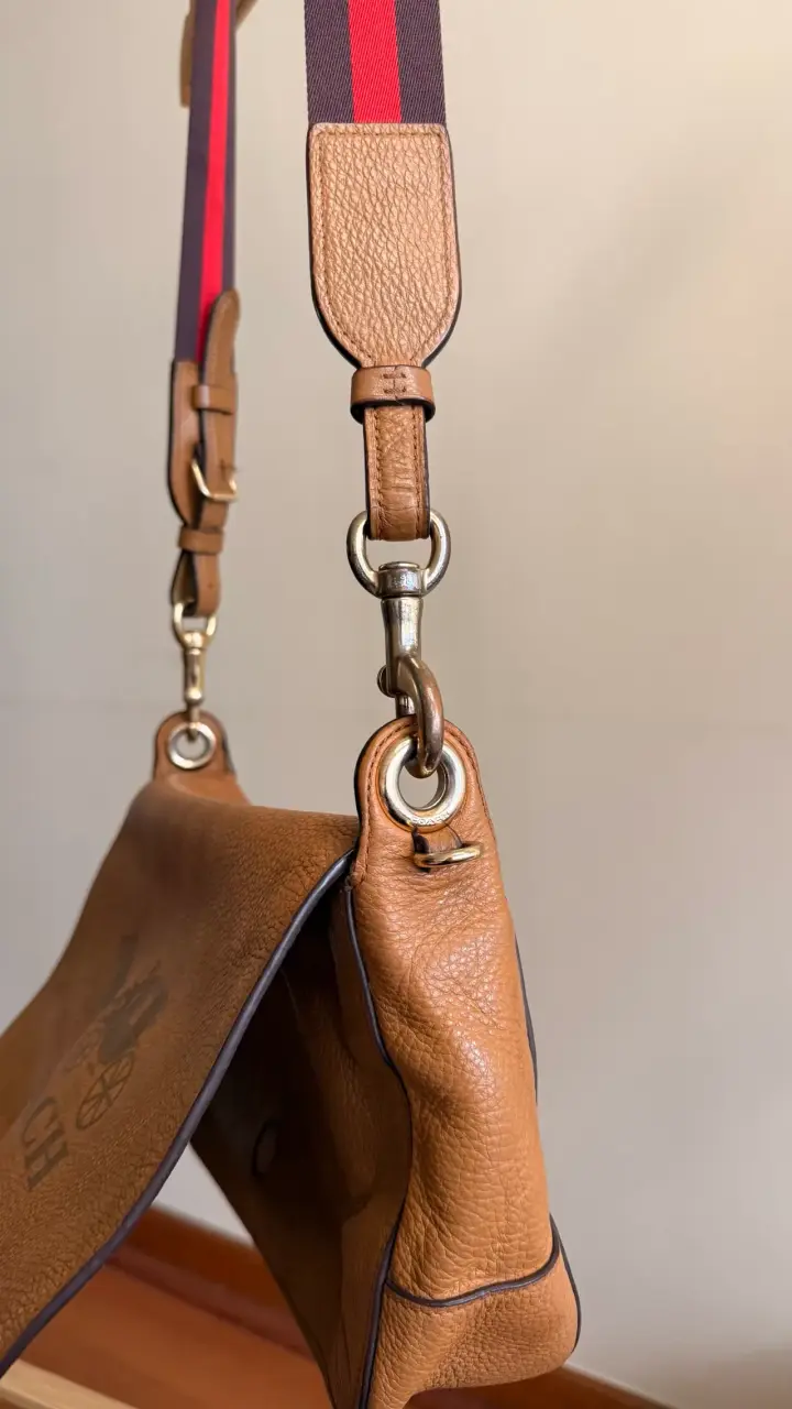 Cartera de cuero Coach marrón - 5