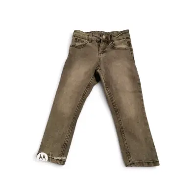 Pantalones cargo para niña en denim gris - miniatura 4