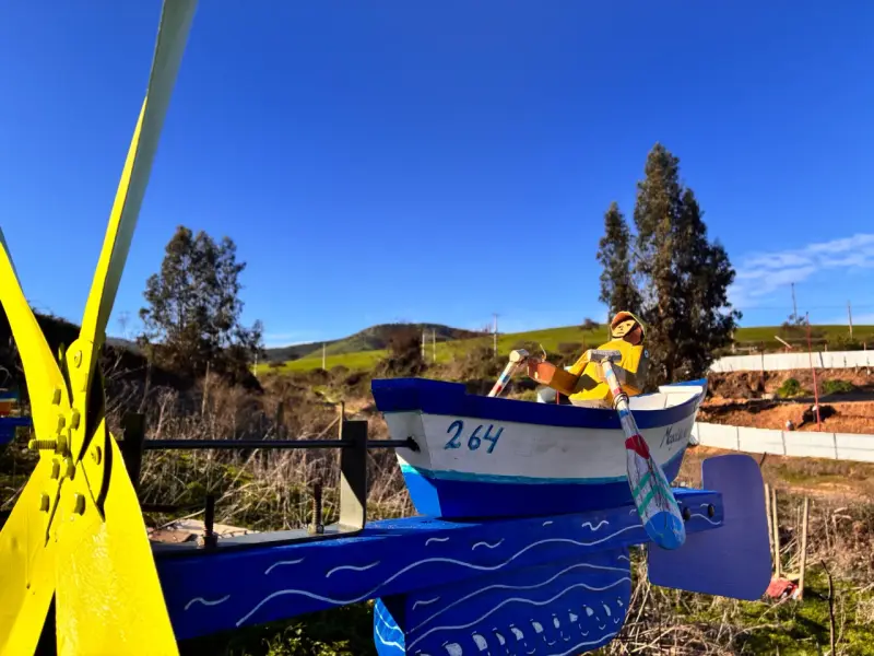 Veleta animada de barco artesanal - 3