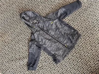 Chaqueta impermeable para niños Uppik gris - miniatura 1