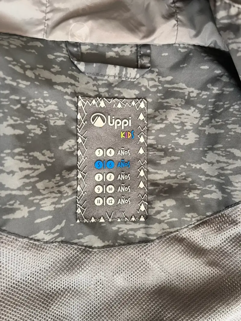 Chaqueta impermeable para niños Uppik gris - 3