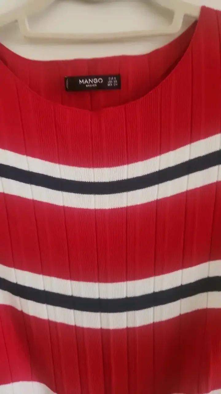 Suéter de rayas rojo Mango para mujer - 3