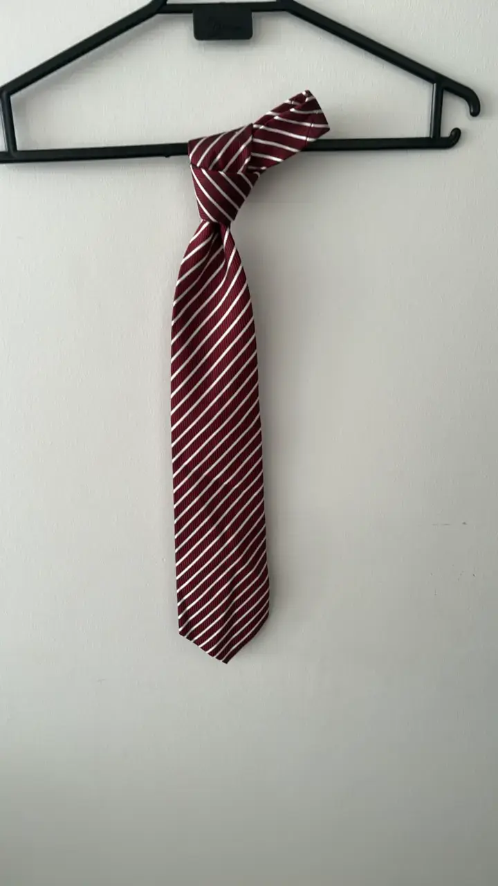 Corbata a rayas Francesco Bruni roja - 1