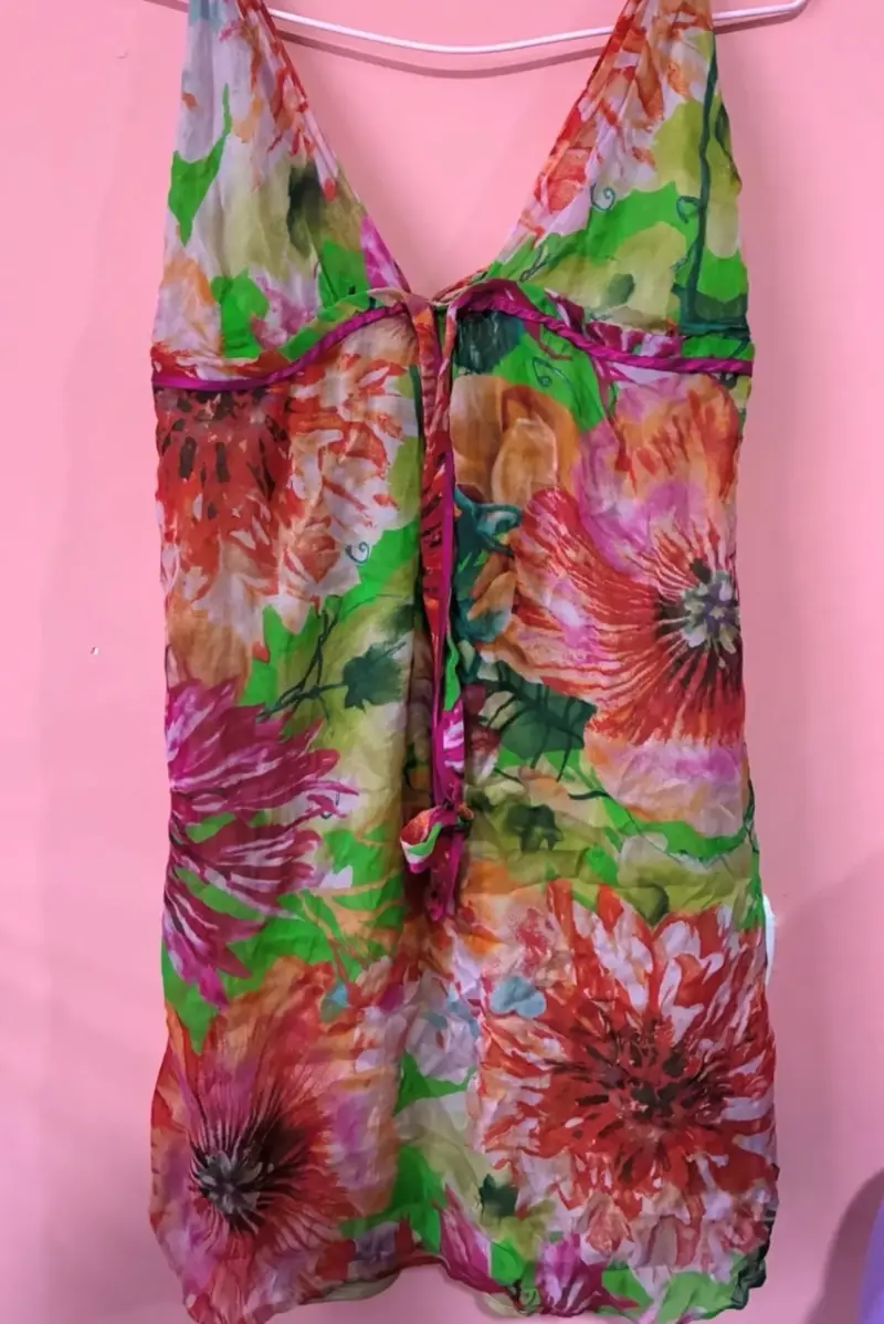 Vestido veraniego floral multicolor