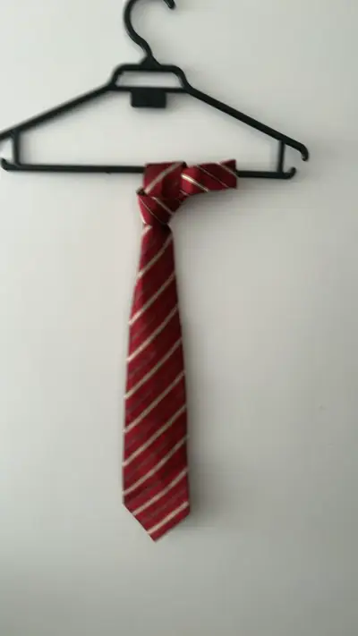 Corbata roja a rayas elegante - miniatura 1