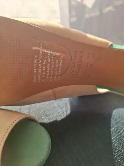 Zapatos de tacón alto beige Luz da Lua - miniatura 4