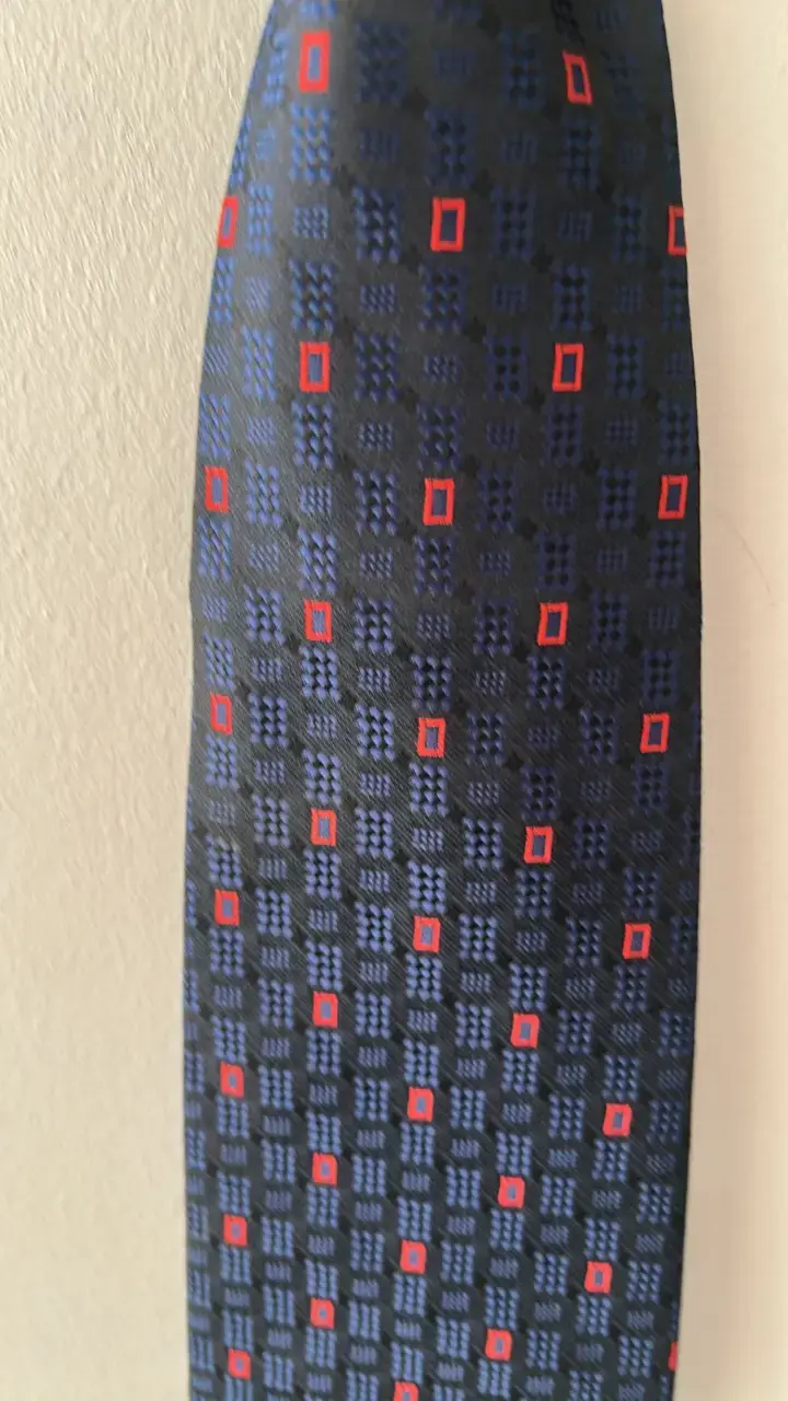 Corbata azul con diseño geométrico Vizio - 2