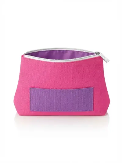 Cosmetiquero estuche Clinique fucsia y morado - miniatura 1