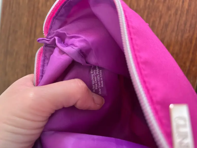 Cosmetiquero estuche Clinique fucsia y morado - 4