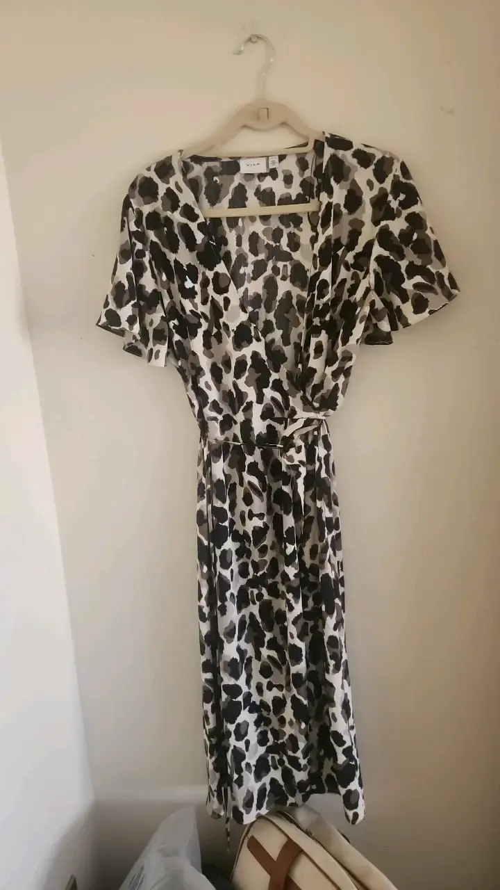 Vestido estampado animal print Vila - 1