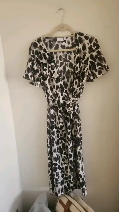 Vestido estampado animal print Vila - miniatura 1