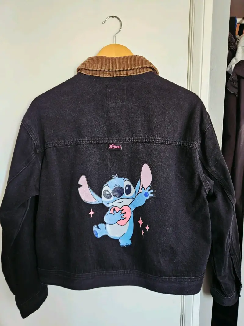 Chaqueta de mezclilla negra Disney Stitch mujer - 4