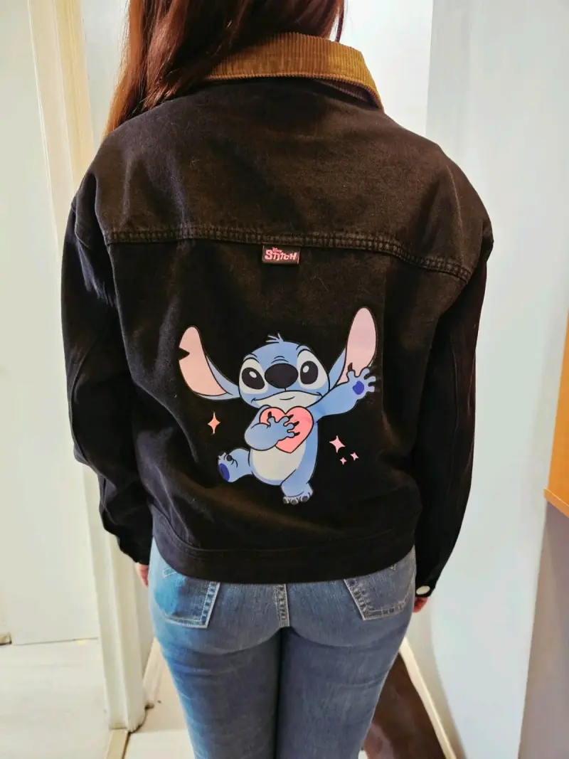 Chaqueta de mezclilla negra Disney Stitch mujer - 5