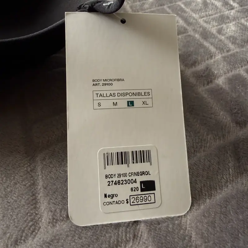 Body modelador microfibra talla L Palmers - 2