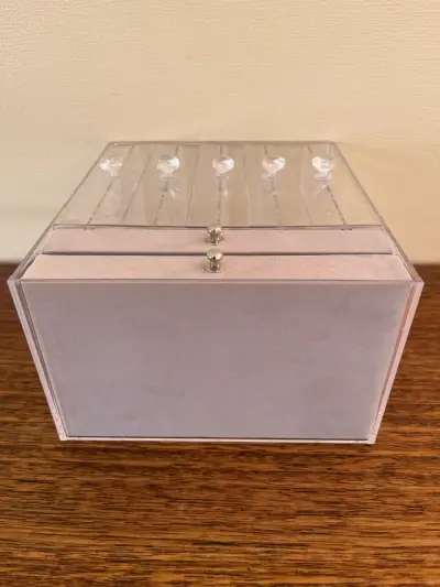 Organizador de joyas acrílico de paneles y cajones - miniatura 5
