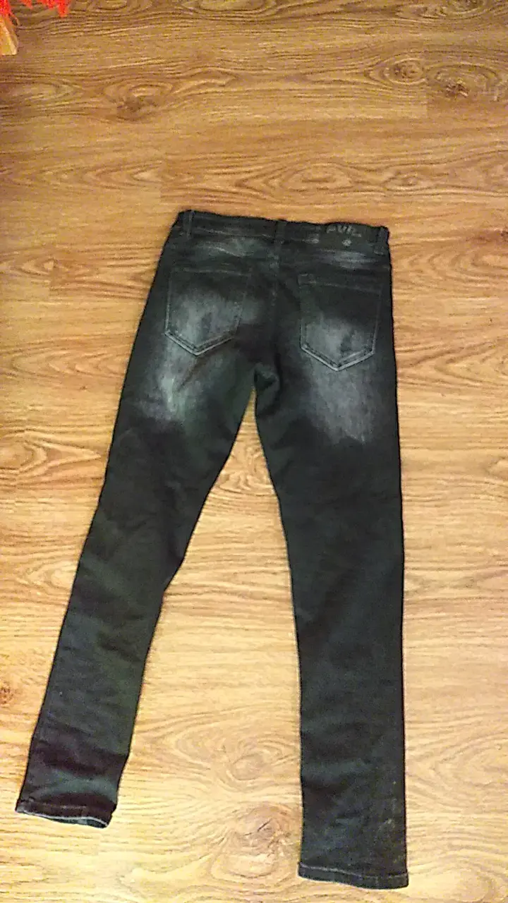 Jeans pvpnegros desgastados para hombre - 2