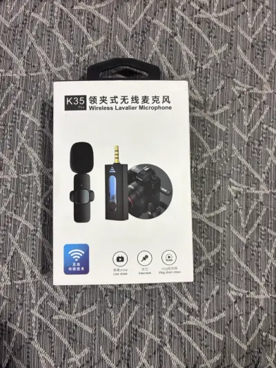 Micrófono Lavalier Inalámbrico K35 Pro - miniatura 1