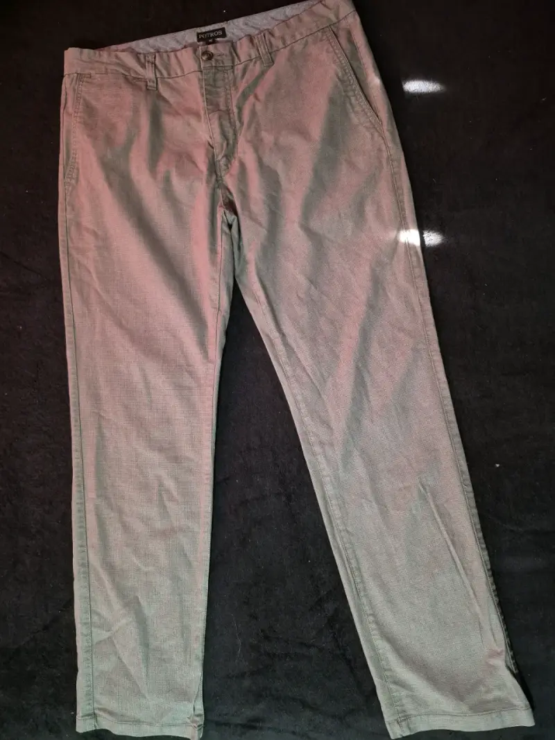 Pantalones casuales grises para hombre Potros - 1