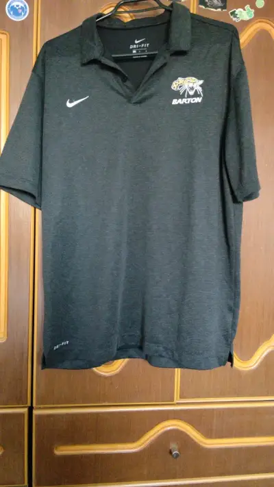 Polera Polo Nike Dri-Fit Barton Negra - miniatura 1