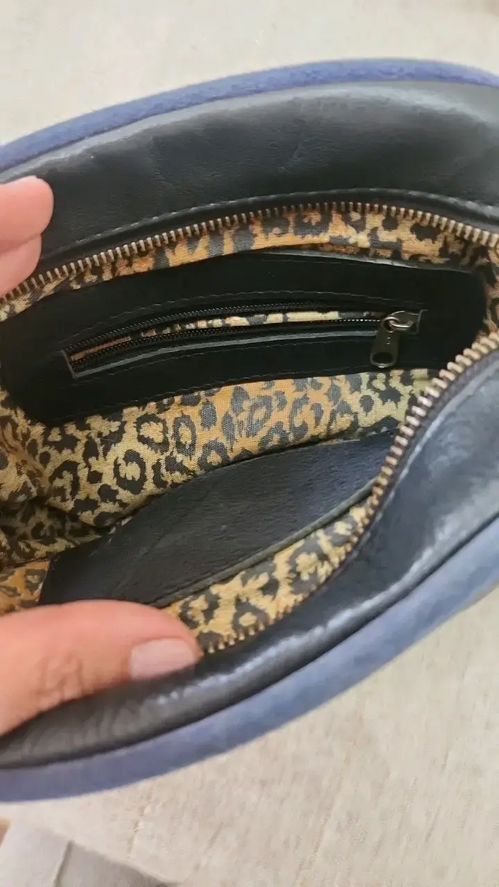 Bolso cruzado Guadalupe  animal print cuero - 3