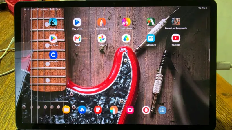 Tablet Samsung Galaxy Tab S7 fe con teclado - 5