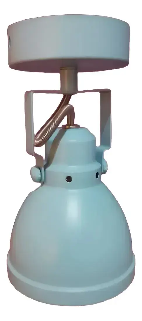 Lámpara Metal Monofoco B y P Celeste Cian - 1
