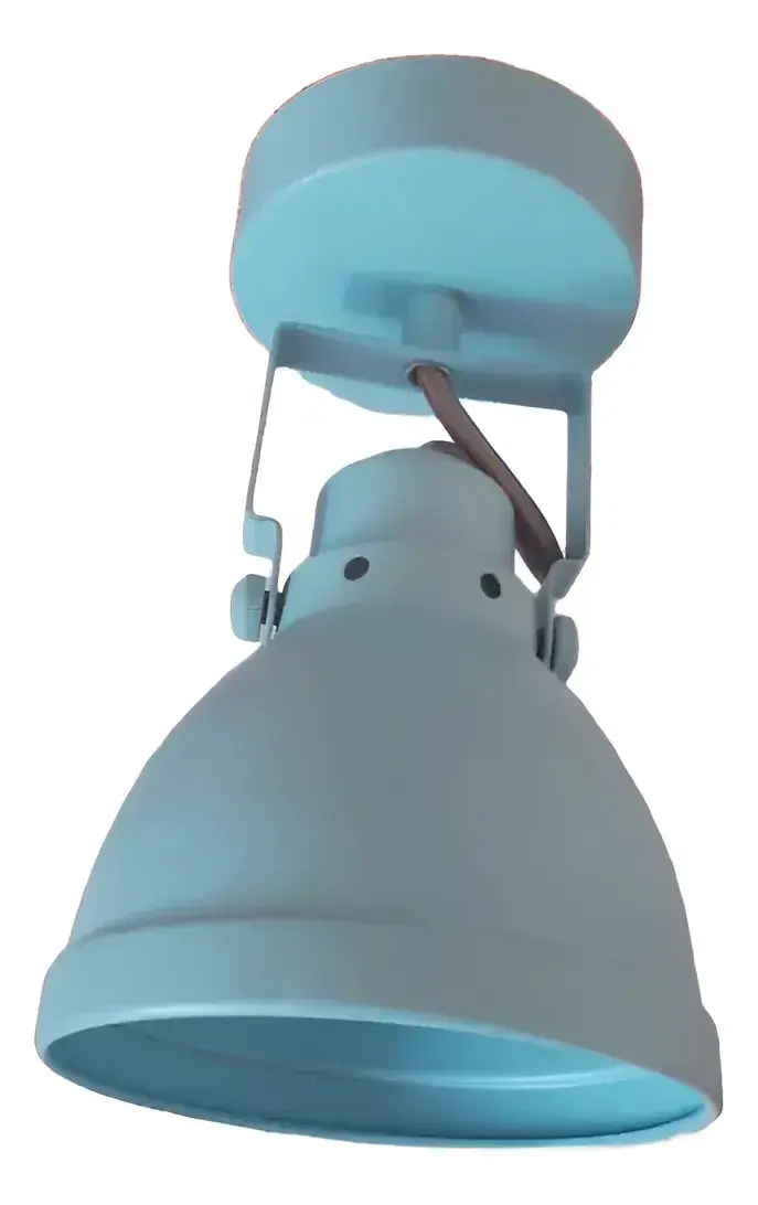 Lámpara Metal Monofoco B y P Celeste Cian - 3