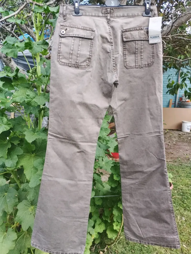 Pantalones casuales beige talla 42 - 2
