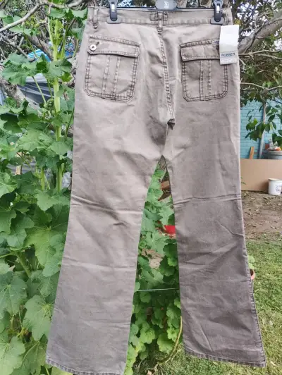 Pantalones casuales beige talla 42 - miniatura 2