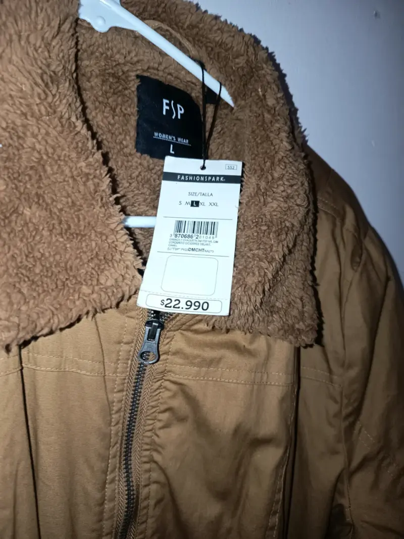 Chaqueta marrón con forro de borrego FSP - 2