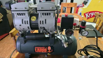 Compresor de Aire 9L 600W Aerografía Larré - miniatura 1